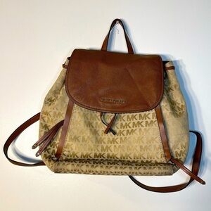 Michael Kors MK Logo Evie Medium Luggage Backpack